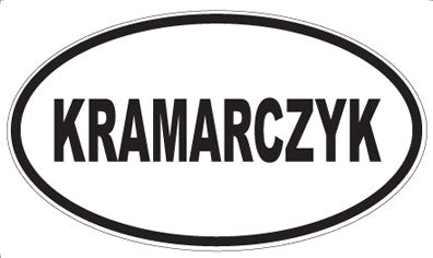 KRAMARCZYK - Oval Sticker