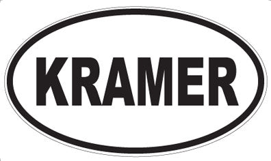 KRAMER - Oval Magnet