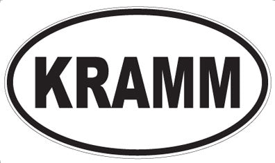 KRAMM - Oval Sticker