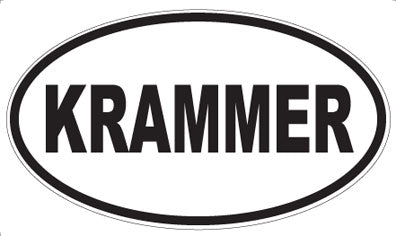 KRAMMER - Oval Sticker
