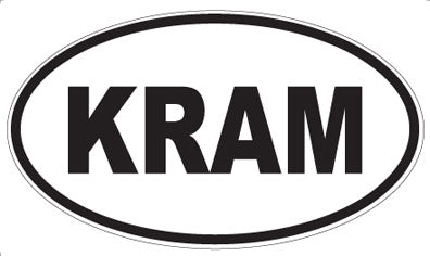 KRAM - Oval Magnet
