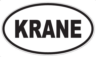 KRANE - Oval Sticker