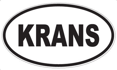 KRANS - Oval Sticker