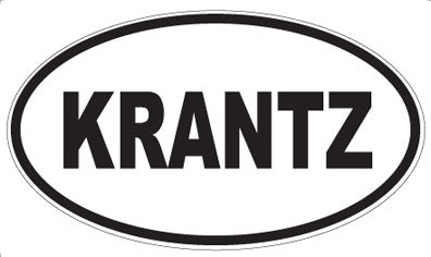 KRANTZ - Oval Sticker