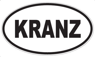 KRANZ - Oval Sticker