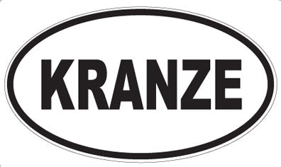 KRANZE - Oval Sticker