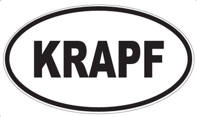 KRAPF - Oval Sticker