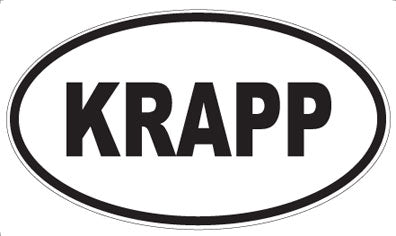 KRAPP - Oval Magnet