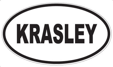 KRASLEY - Oval Sticker