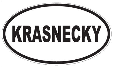 KRASNECKY - Oval Magnet