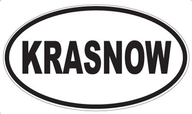KRASNOW - Oval Magnet