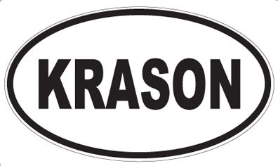 KRASON - Oval Sticker