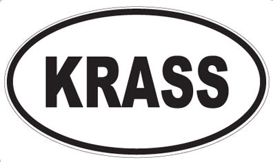 KRASS - Oval Magnet