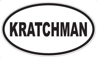 KRATCHMAN - Oval Sticker