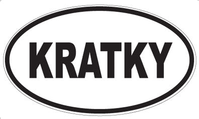 KRATKY - Oval Magnet
