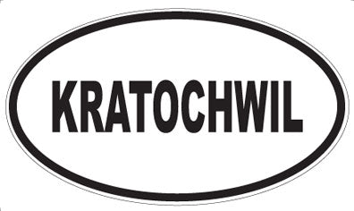 KRATOCHWIL - Oval Sticker