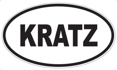 KRATZ - Oval Sticker