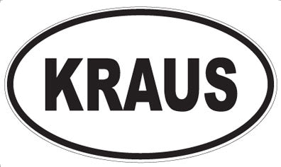 KRAUS - Oval Sticker