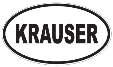 KRAUSER - Oval Magnet
