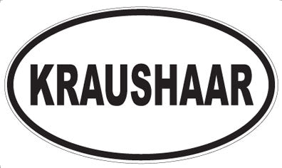 KRAUSHAAR - Oval Sticker