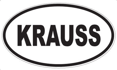 KRAUSS - Oval Sticker