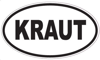 KRAUT - Oval Sticker