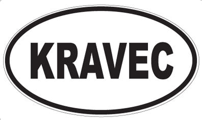 KRAVEC - Oval Sticker