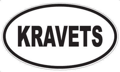 KRAVETS - Oval Magnet