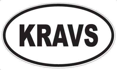 KRAVS - Oval Sticker