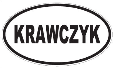 KRAWCZYK - Oval Sticker