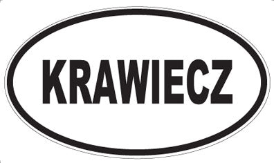 KRAWIECZ - Oval Magnet