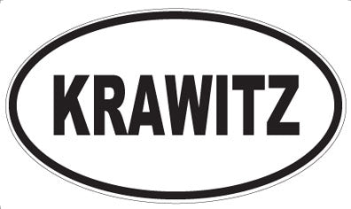 KRAWITZ - Oval Sticker