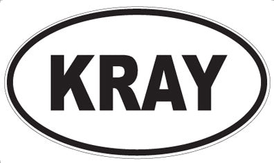 KRAY - Oval Sticker