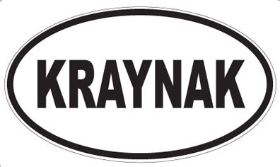 KRAYNAK - Oval Sticker
