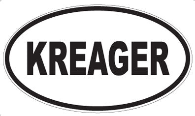 KREAGER - Oval Sticker