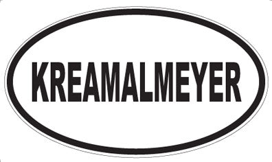 KREAMALMEYER - Oval Magnet
