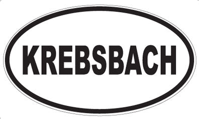 KREBSBACH - Oval Sticker