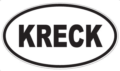 KRECK - Oval Sticker