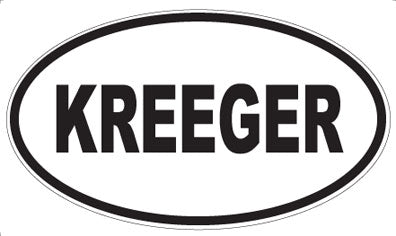 KREEGER - Oval Magnet