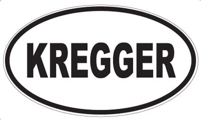 KREGGER - Oval Sticker