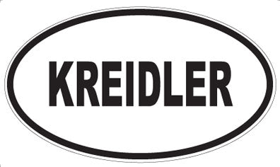 KREIDLER - Oval Sticker