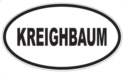 KREIGHBAUM - Oval Magnet
