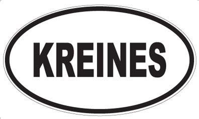 KREINES - Oval Magnet