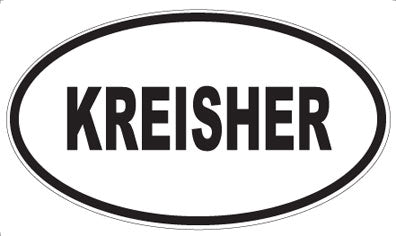 KREISHER - Oval Sticker