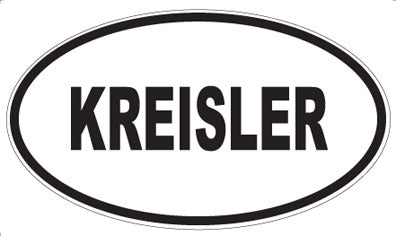 KREISLER - Oval Magnet