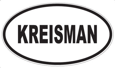 KREISMAN - Oval Magnet