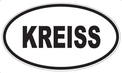 KREISS - Oval Sticker