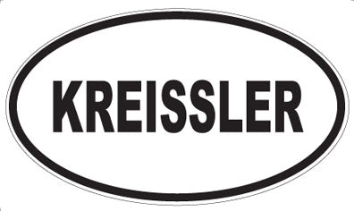 KREISSLER - Oval Sticker