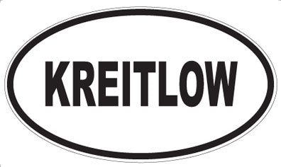 KREITLOW - Oval Magnet