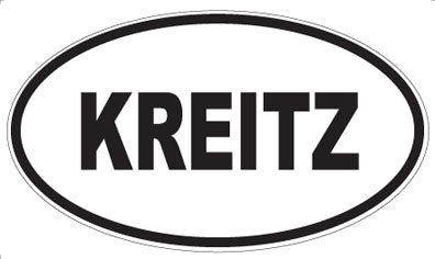KREITZ - Oval Sticker